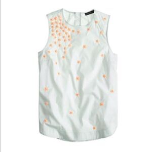 💙 J.Crew Flower Beaded Top